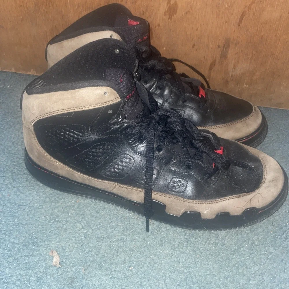 NIKE AIR FORCE AFJ AIR JORDAN sz 14 PREMIER 9 "OLIVE" 362004-061 2009 RARE - Picture 1 of 9